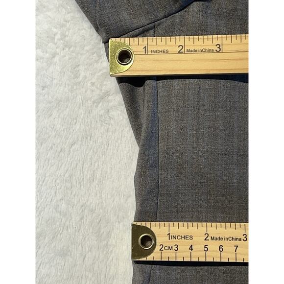 Armani Collezioni G-Line 42R 38x28 Slim Italian Cut Gray Blue Tan Stripe Suit - Picture 10 of 16
